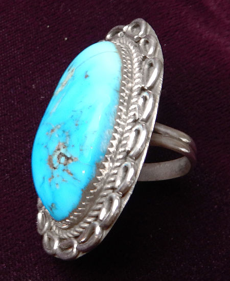 Navajo Turquoise Ring a