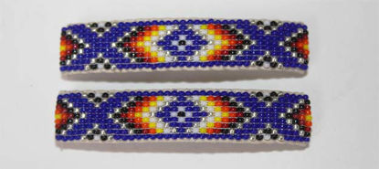 Navajo beaded pair barrette