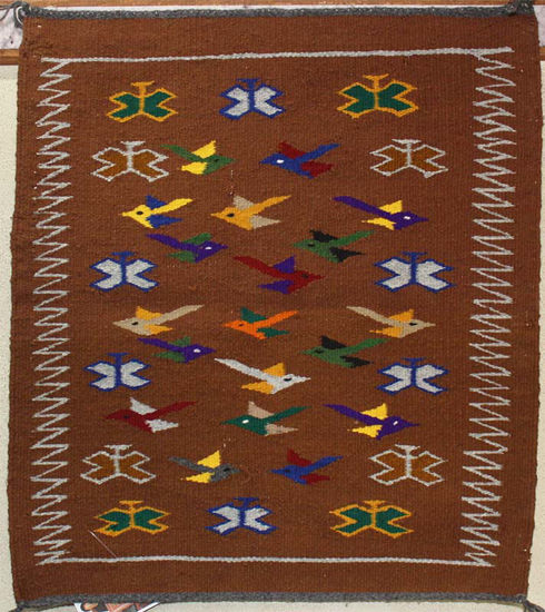 Navajo bird rug