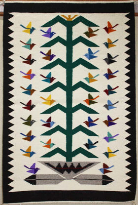 Tree of Life Navajo rug WJ