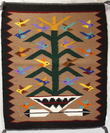 Tree of Life Navajo rug