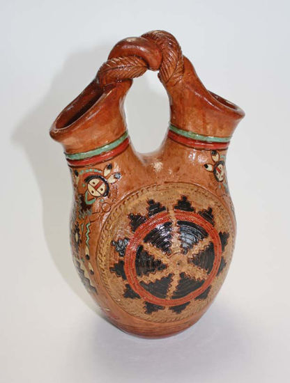 Picture of Navajo Pottery wedding vase Ken and Irene White 300 Picture of Navajo Pottery wedding vase Ken and Irene White 300