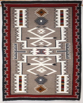 Navajo storm pattern rug